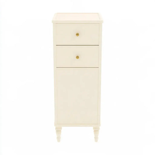 Armario estrecho con cajones superiores - beige
