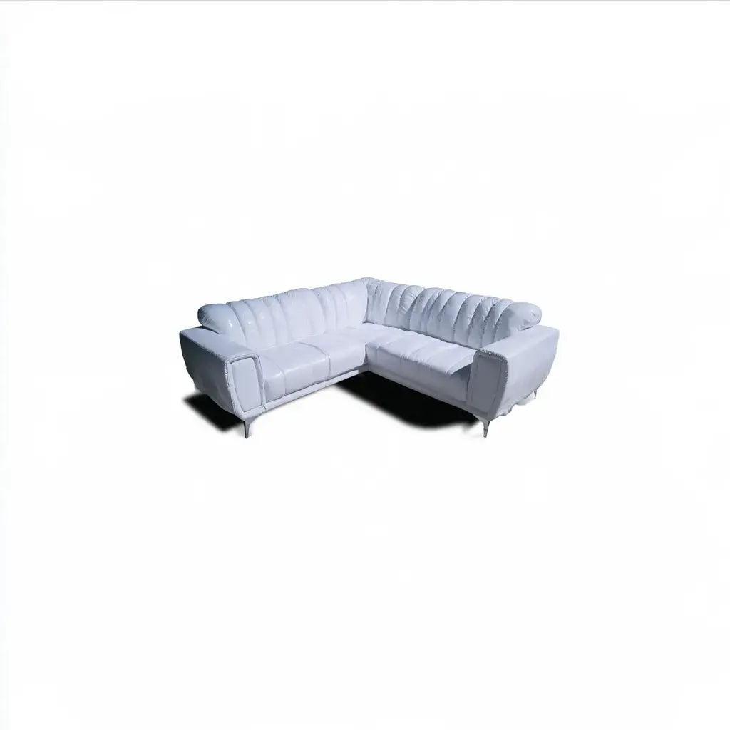 Sofá rinconero azul y blanco con tapizado de rayas, estilo moderno y cómodo para sala de estar, de la marca coatrackhaven.
